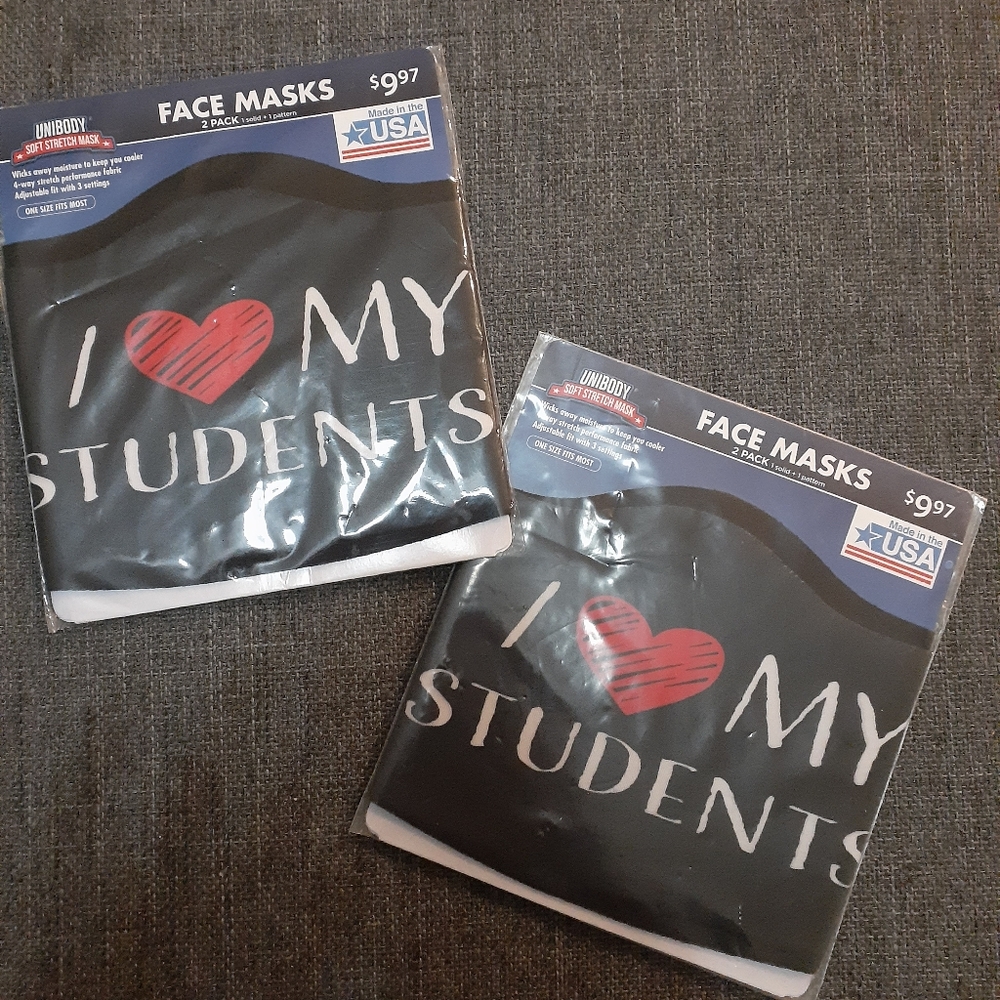 I Heart My Students Face Masks Teachers 💕